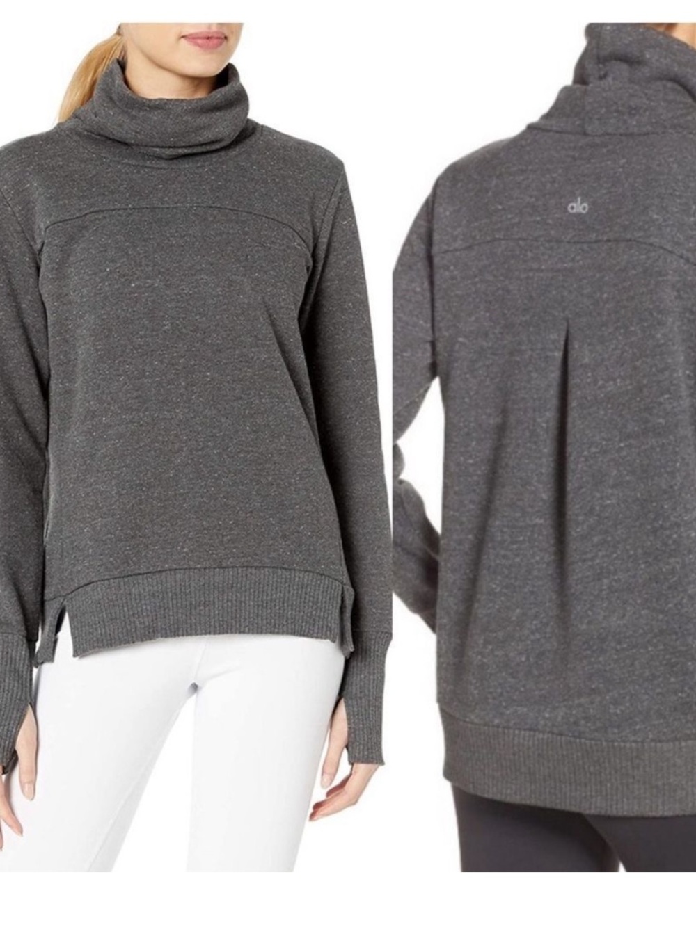 ALO Yoga Haze Funnel Neck Pullover Sweatshirt